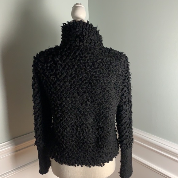 IRO Caty Crepe and Wool Blend Black Jacket 38 - Picture 7 of 10